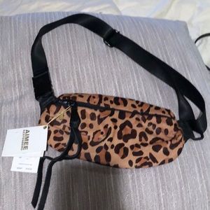 NWT Aimee Kestenberg Leopard Bum Bag